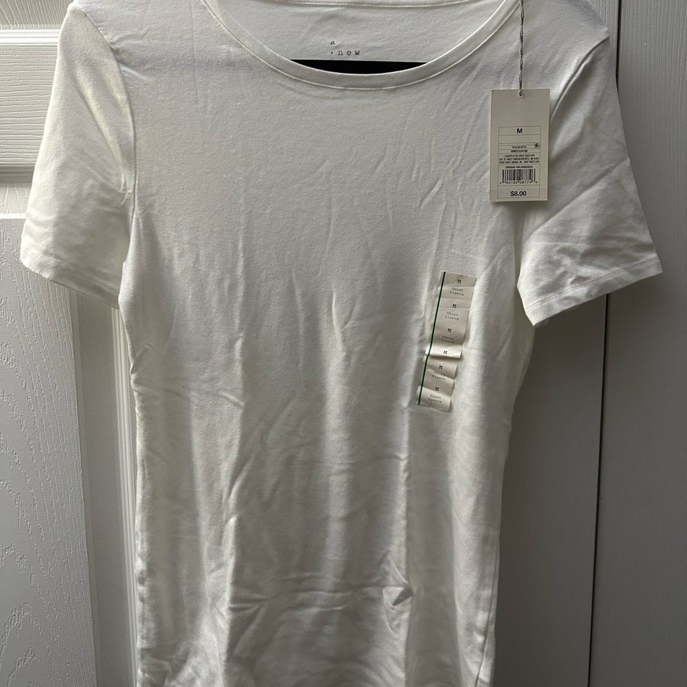 a new day White Short Sleeve Tee